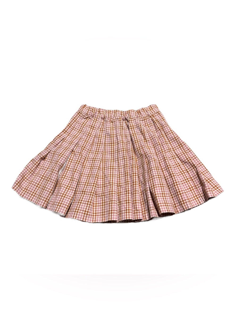Aerie Class Act Mini Skirt Women's XS Plaid High Waisted Pleated Pink Preppy - Picture 5 of 6